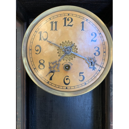 1078 - A 19th century mahogany Vienna wall clock