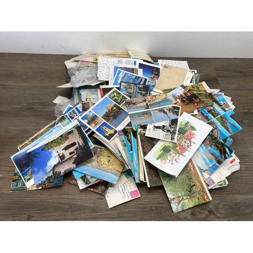 981 - A large collection of postcards