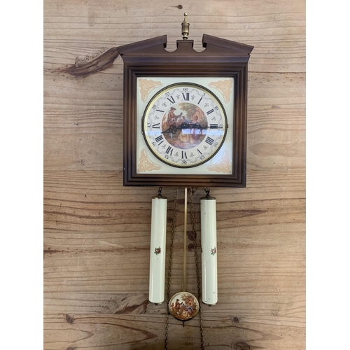 1065 - A vintage West German chiming wall clock