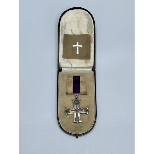 A cased WWI George V Military Cross