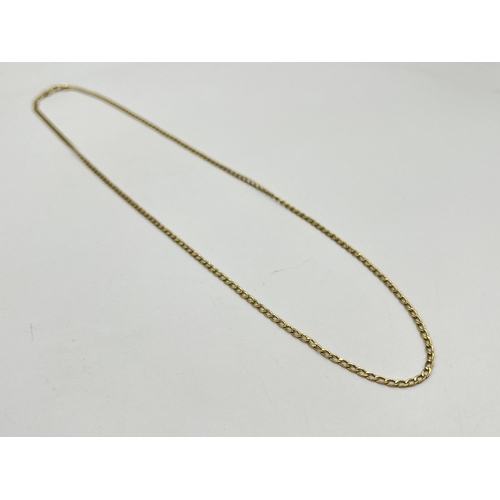 2360 - A 9ct gold chain necklace - approx. gross weight 1.15g