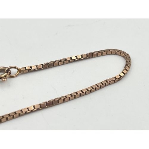 2382 - A 9ct gold bracelet - approx. gross weight 2.17g