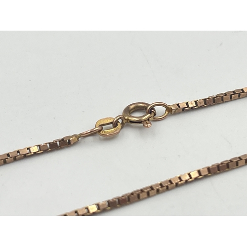 2382 - A 9ct gold bracelet - approx. gross weight 2.17g