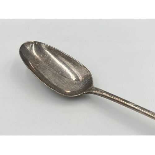 2524 - A George III hallmarked sterling silver spoon - approx. gross weight 108g