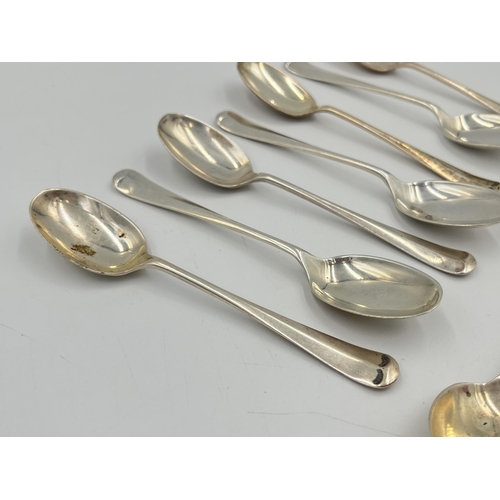 2526 - A set of nine George V Harrods Ltd. hallmarked Sheffield silver teaspoons, dated 1933 - approx. gros... 