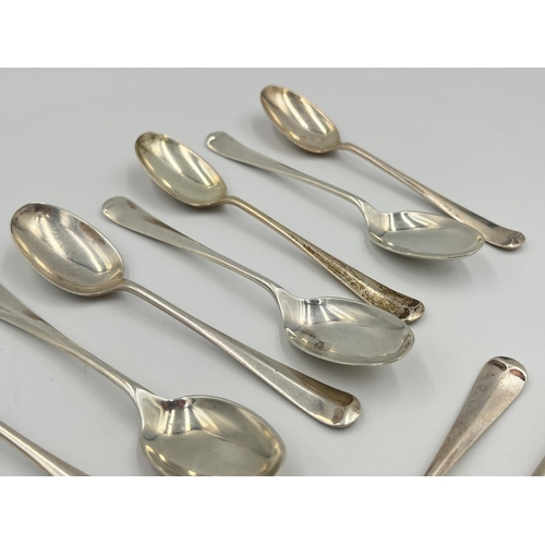 2526 - A set of nine George V Harrods Ltd. hallmarked Sheffield silver teaspoons, dated 1933 - approx. gros... 