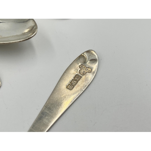 2527 - A set of six Edwardian Gibson & Co. Ltd. hallmarked Dublin silver teaspoons, dated 1907 - approx. gr... 