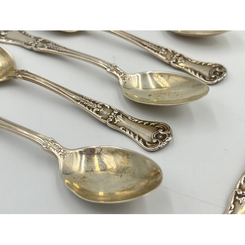 2539 - Six Docker & Burn Ltd. hallmarked Birmingham silver teaspoons, four dated 1930, one dated 1928 and o... 