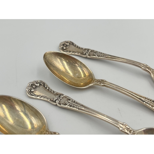 2539 - Six Docker & Burn Ltd. hallmarked Birmingham silver teaspoons, four dated 1930, one dated 1928 and o... 