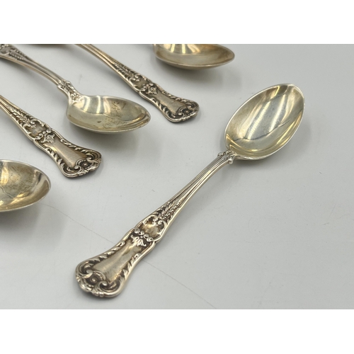 2539 - Six Docker & Burn Ltd. hallmarked Birmingham silver teaspoons, four dated 1930, one dated 1928 and o... 