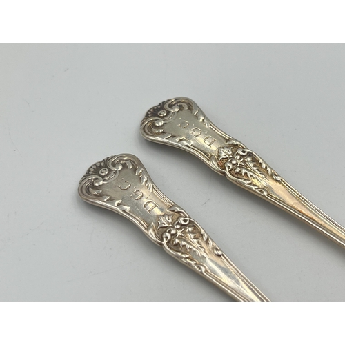 2539 - Six Docker & Burn Ltd. hallmarked Birmingham silver teaspoons, four dated 1930, one dated 1928 and o... 