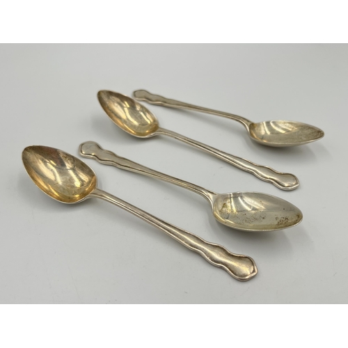 2543 - Four William Davenport hallmarked Birmingham silver teaspoons, dated 1927 - approx. gross weight 52g