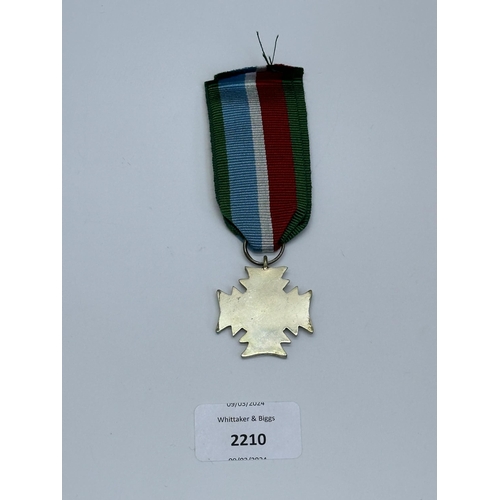 2210 - A Rhodesia Defense Cross For Distinguished Service medal