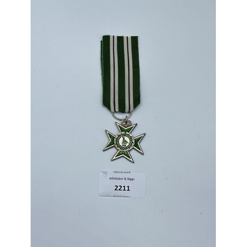 2211 - A Rhodesia Prison Cross For Conspicuous Gallantry medal