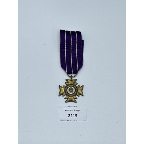 2215 - A Rhodesia Prison Cross For Distinguished Service medal with silver bar