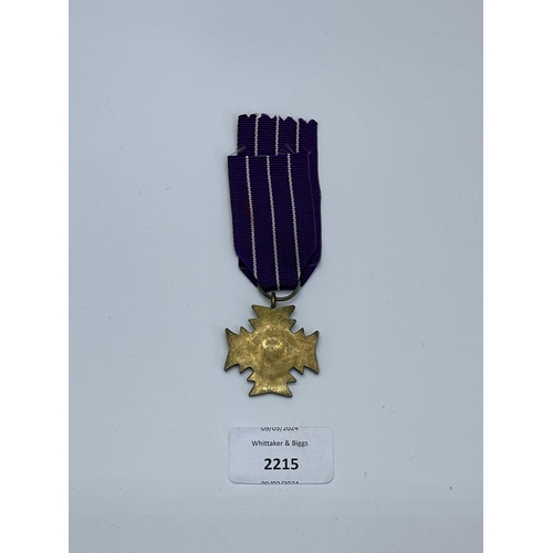 2215 - A Rhodesia Prison Cross For Distinguished Service medal with silver bar