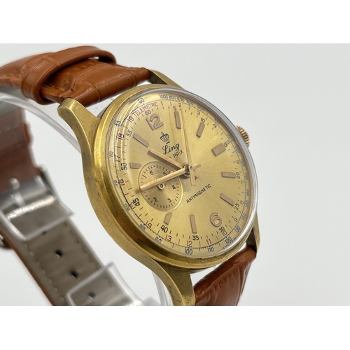 2105 - A 1960s Ling 21 Prix Antimagnetic mechanical men's wristwatch