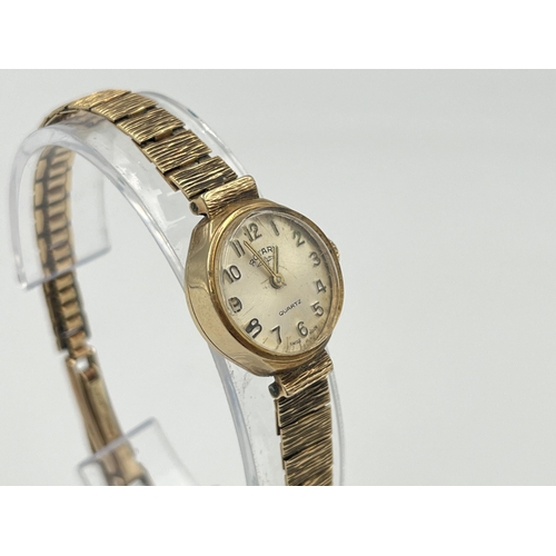 2103 - A mid 20th century Rotary mechanical lady's wristwatch with hallmarked 9ct gold case and bracelet - ... 