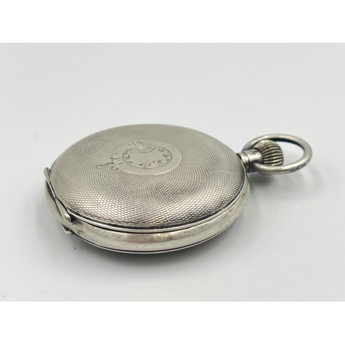 2089 - An early 20th century De Pury, Gautschi & Co. hallmarked London import silver cased hebdomas eight d... 