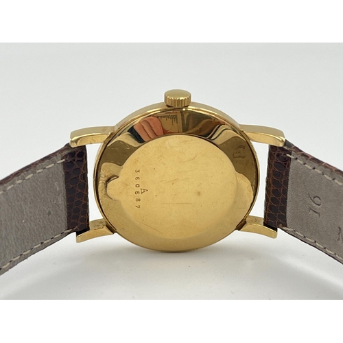 2095 - A Jaeger-LeCoultre Fauvre Leuba 18ct gold cased mechanical men's wristwatch with cal. 428/2 movement