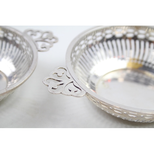 2130 - Two .925 sterling silver bon bon dishes - approx. gross weight 68g