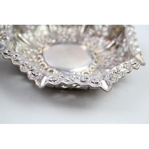 2133 - Two .925 sterling silver bon bon dishes - approx. gross weight 64g