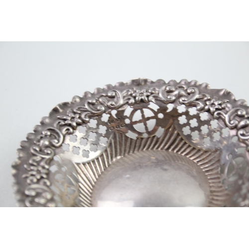 2138 - Three .925 sterling silver bon bon dishes - approx. gross weight 60g