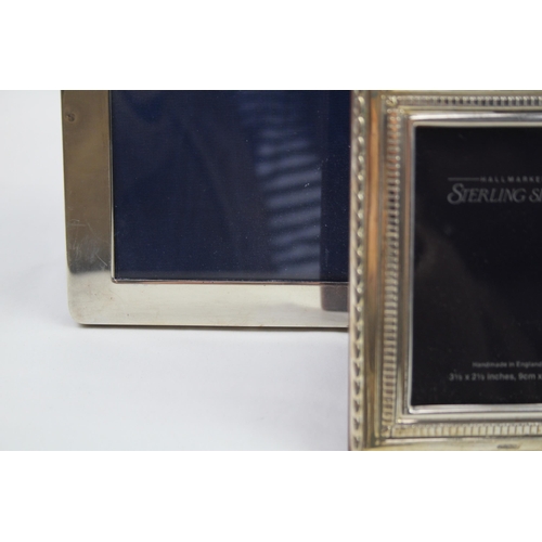 2139 - Three .925 sterling silver photograph frames - largest approx. 16cm x 21.5cm