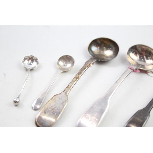 2151 - Ten antique and later .925 sterling silver condiment spoons - approx. gross weight 63g