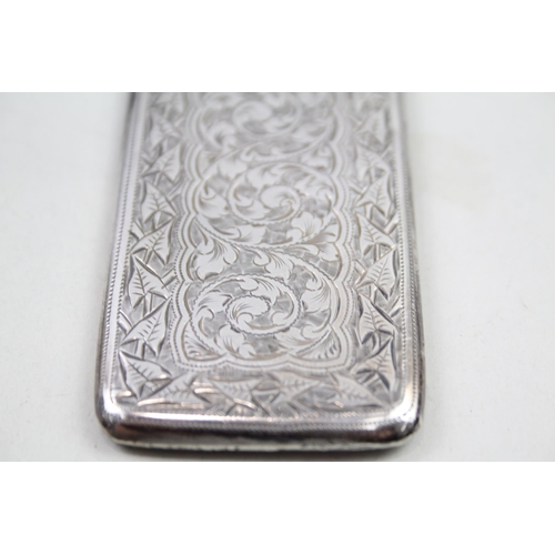 2162 - A Victorian .925 sterling silver calling card case - approx. gross weight 32g