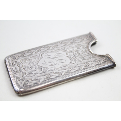 2162 - A Victorian .925 sterling silver calling card case - approx. gross weight 32g