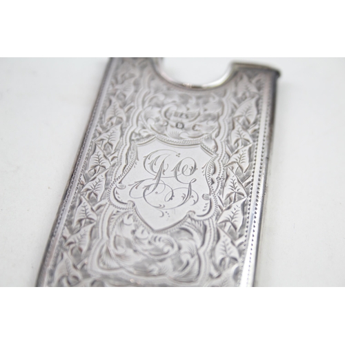 2162 - A Victorian .925 sterling silver calling card case - approx. gross weight 32g