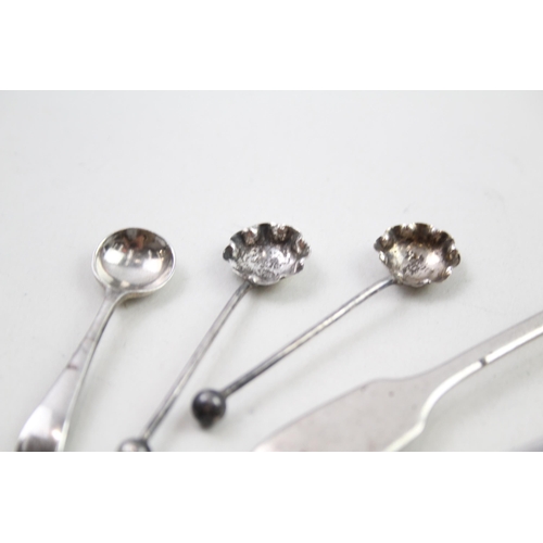 2165 - Eight .925 sterling silver condiment spoons - approx. gross weight 44g