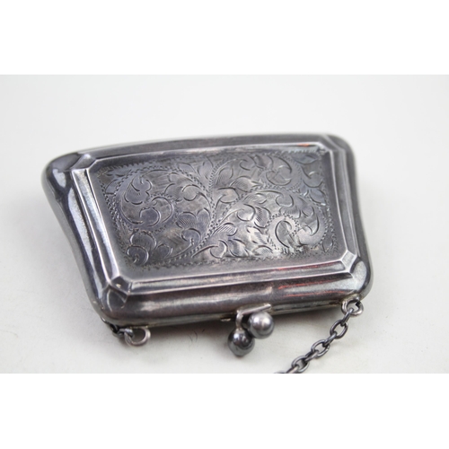 2167 - A .925 sterling silver coin purse - approx. gross weight 42g