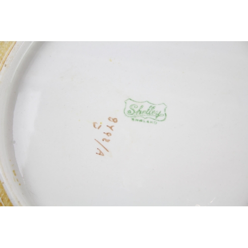 349 - An Art Deco Shelley Harmony drip ware circular footed bowl - approx. 25cm diameter