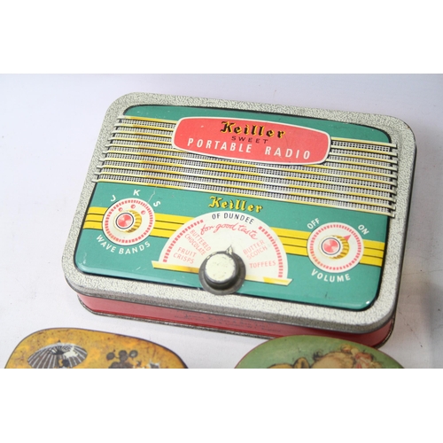 514 - A collection of mid 20th century collectable tins