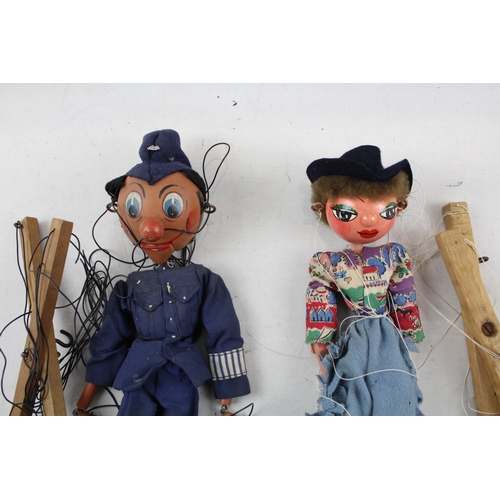 516 - Two Pelham Puppets marionettes