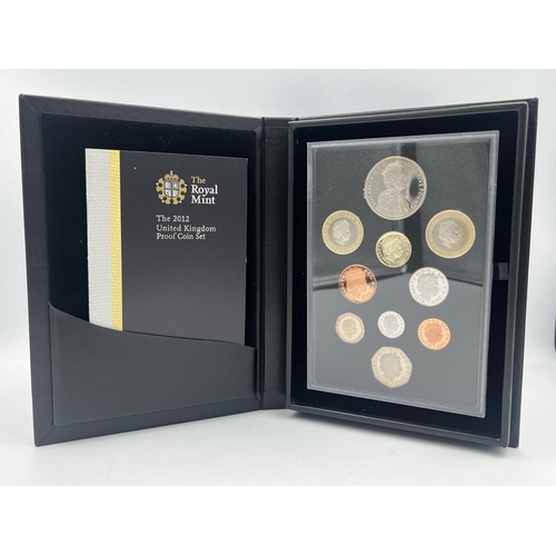 2181 - A cased Royal Mint The 2012 United Kingdom proof coin set