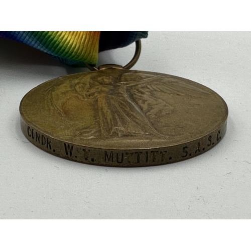 2239 - Two WWI medals, one British 1914-15 Star presented to 19527 Pte. J.R. Whaley W. York. R.  and one So... 