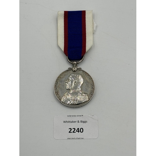 2240 - A George V Royal Fleet Reserve Long Service & Good condict medal presented to SS. 114715(Po.B.11174)... 