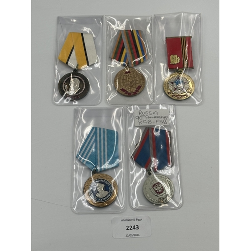 2243 - Five Russian military medals