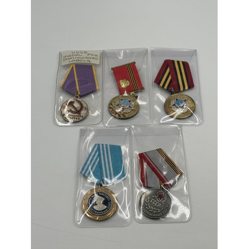 2244 - Five Russian military medals