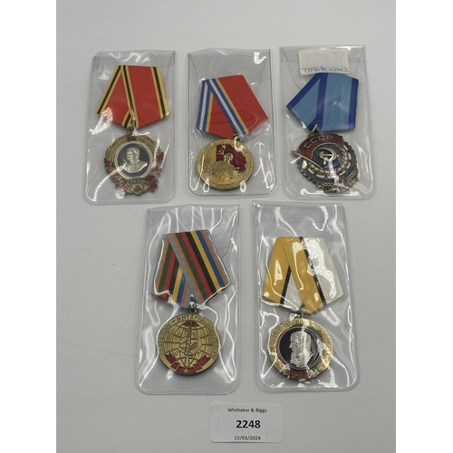 2248 - Five Russian military medals