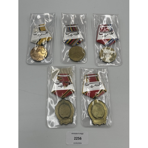 2256 - Five Russian military medals