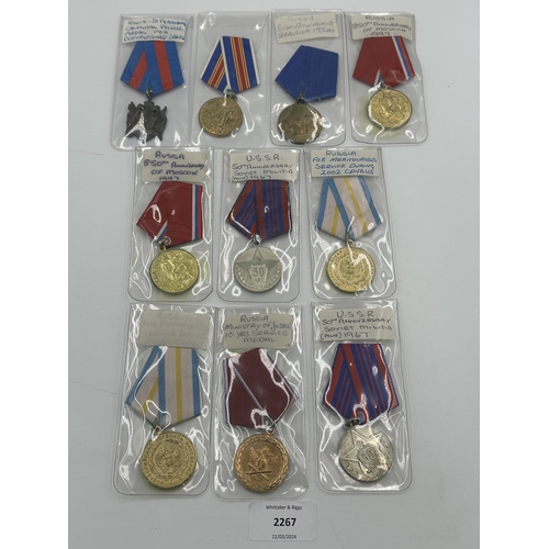 2267 - Ten Russian military medals