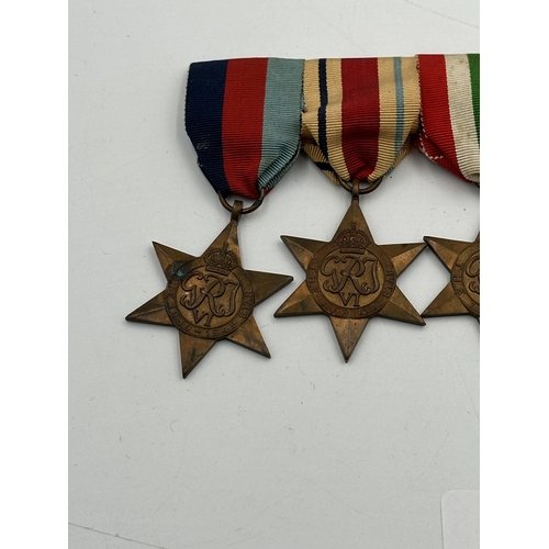 2316 - An unnamed WWII medal group on mount