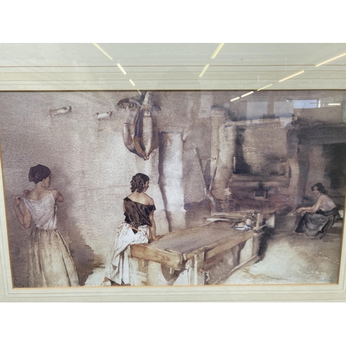 262 - A framed Sir William Russell Flint print - approx. 46cm high x 64cm wide