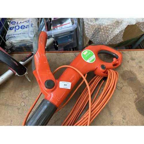 897 - Two gardening items, one Flymo Contour 500X strimmer and one Mountfield MM2605 5 in 1 petrol multito... 