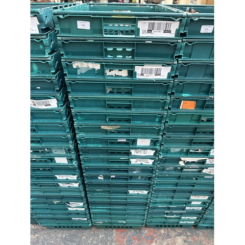 954 - Twenty plastic stackable storage crates