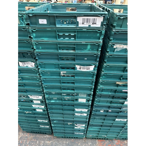 955 - Twenty plastic stackable storage crates